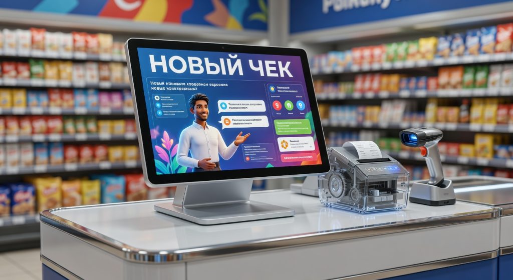 Крупный шрифт новый чек
